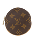 Louis Vuitton Round Coin Purse, &pound;150, Accessories, Brown, Coated Canvas, Front view